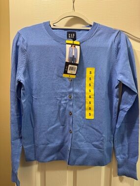 GAP  Blue women’s Button-Front Cardigan NWT Small